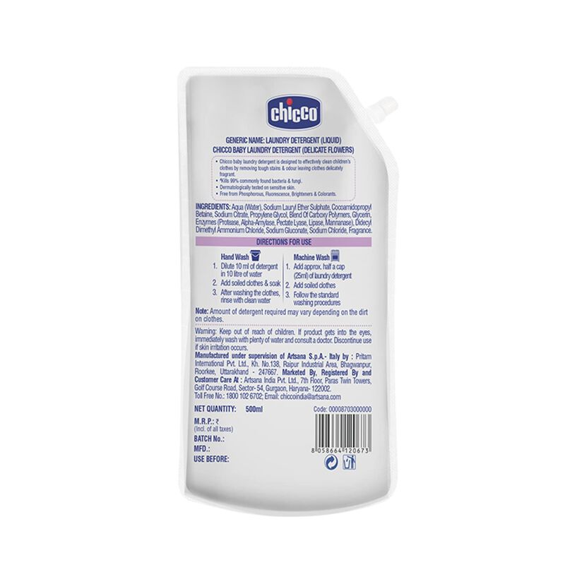 Baby Laundry Detergent (Delicate Flowers) (500ml) image number 1